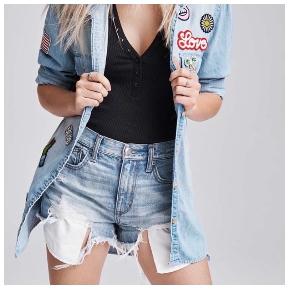 AE Vintage Hi-Rise Festival Shorts 4